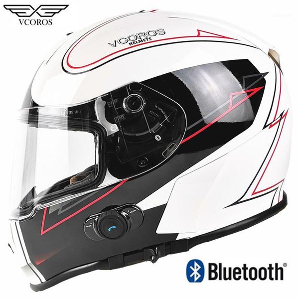 

new vcoros built-in bluetooth full face motorcycle helmet stereo headphone waterproof wireless casco moto bluetooth capacete1