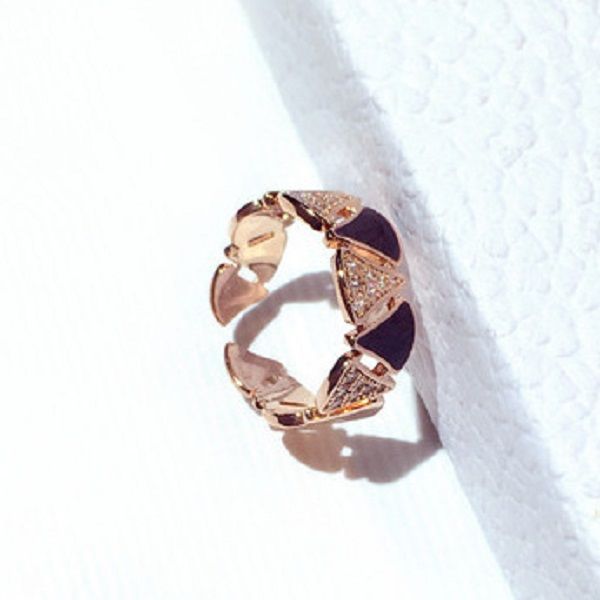 

new sparkling diamond fan shaped ring fashion luxury designer jewelry open ring for women girls golden color, Golden;silver