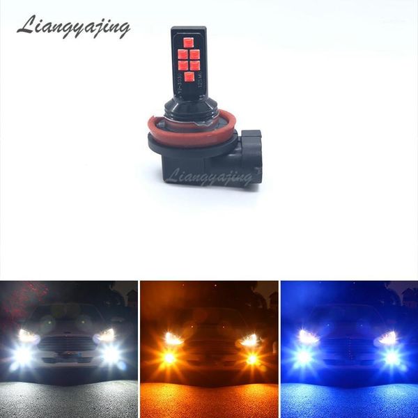 

2pcs h1 h3 h7 h8 h9 h11 9005 hb3 9006 hb4 881 880 h27 led fog lamp car driving light multicolor led bulbs auto front foglamps1