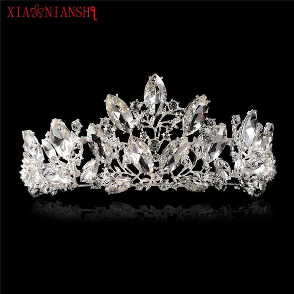 

xiaonianshi 2021 handmade bridal hair accessories tiara head piece crystal head piece women rhinestone pageant tiaras and crowns, Golden;silver