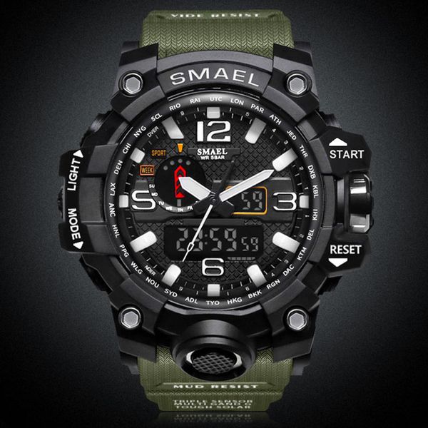 

smael brand men fashion waterproof satch analog quartz watch mens sport watches casual digital clock male relogio masculino