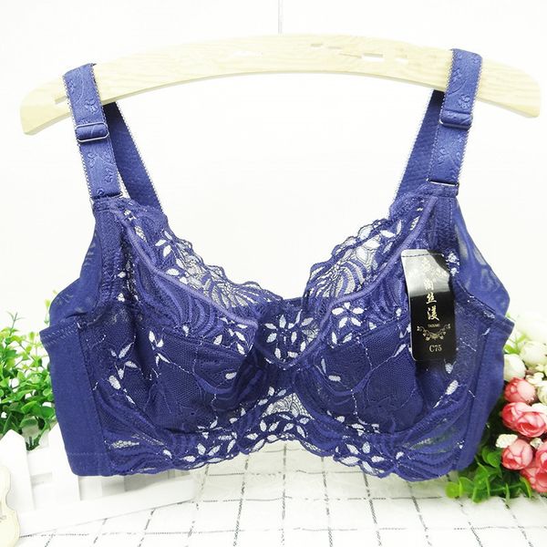 

new arrival summer thin lingeries women bras plus size 110fgh 48gh big size large cups lace embroidery women's underwear y19070201, Red;black