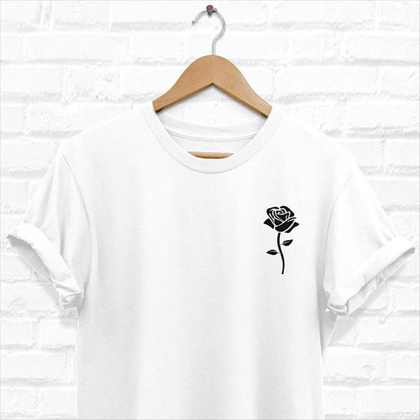 

черная роза рубашка, роза tshirt, pocket тенниска, розы белых tee, hypebeast одежда, trendy t streetwear рубашка d998, White