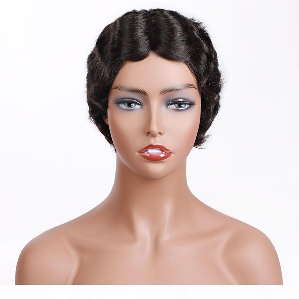 

indian hair blonde short wigs peruvian hair curly wave lace front wigs swiss lace wig 2# old fashion malaysian human hair wigs, Black;brown