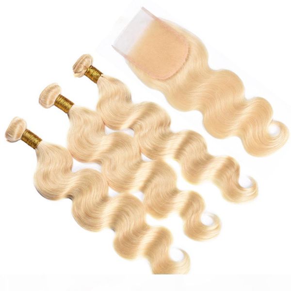 

brazilian body wave hair 3 4 bundles with closure siyusi brazilian hair weave bundles 613 blonde hair bundles with closure ing, Black;brown