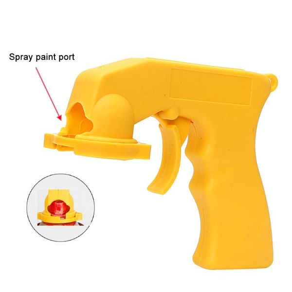 

car care spray adaptor aerosol spray gun car-styling portable paint gun locking collar handle with full grip trigger