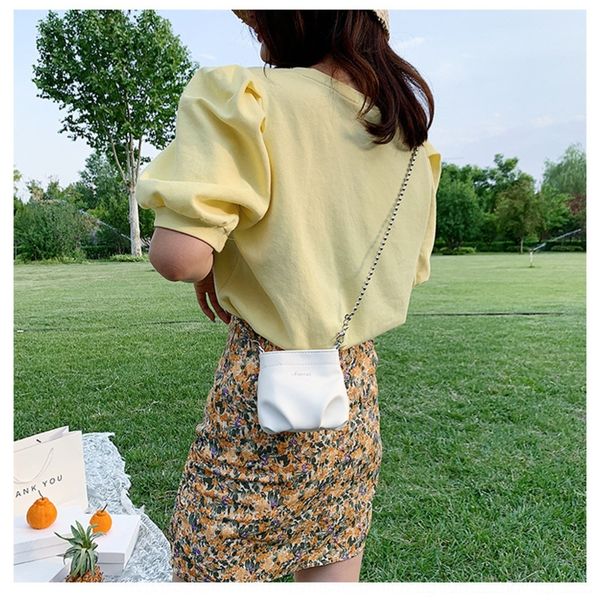 

9t7pl 2020 summer mini women's messenger net red bagmobile ph fashion bag bagchain one shoulder solid mobile phone bag 5n5cd