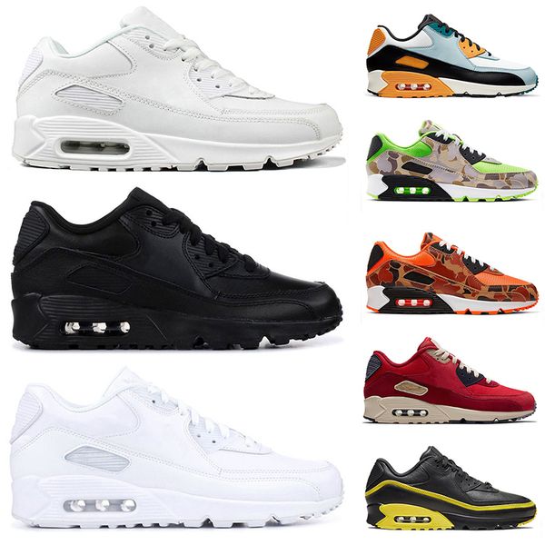 

wholesale fashion 90s running shoes mens sports triple black all white unc london infrared camo dio denham womens trainers sneakers, White;red