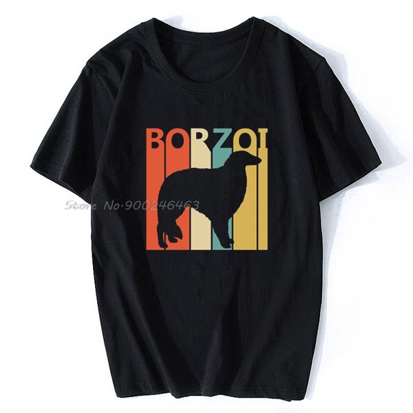 

sport men t-shirt vintage 1970s borzoi dog owner gift tshirt women t shirt men cotton tees hip hop harajuku streetwear