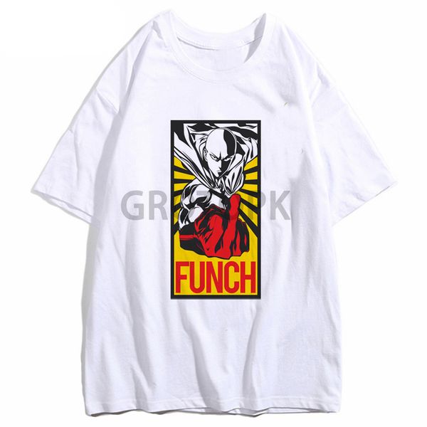 

one punch saitama summer japanese anime funny print boy short sleeve with white genos fashion tees hooded sweatshirt hoodie men t shirt