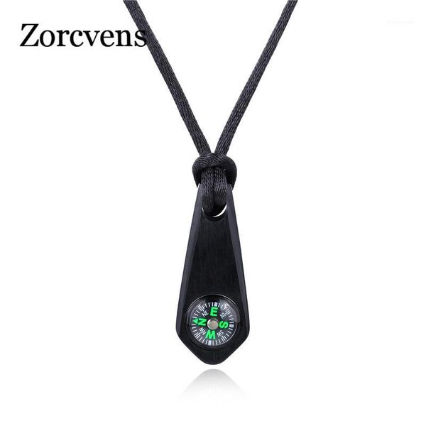 

modyle compass necklace pendant for men women 316l stainless steel jewelry charms necklace pendants punk rock mens jewellery1, Silver