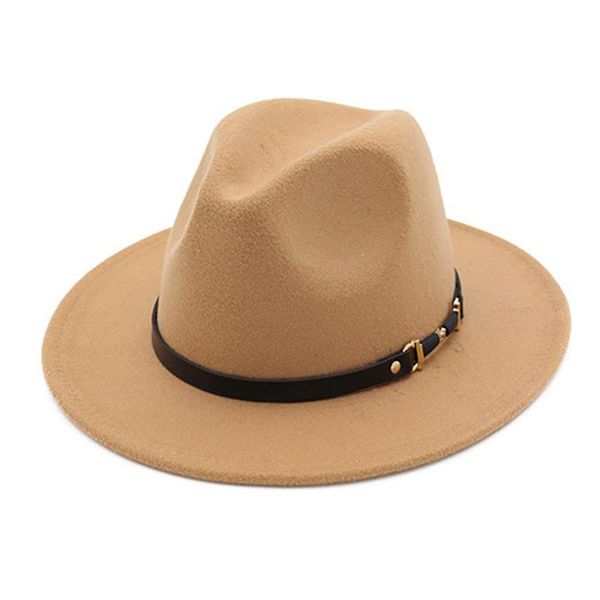 

winter fashion wool fedora hat for women chapeau black hats for men simple wide brim autumn female caps fashion jazz cap, Blue;gray
