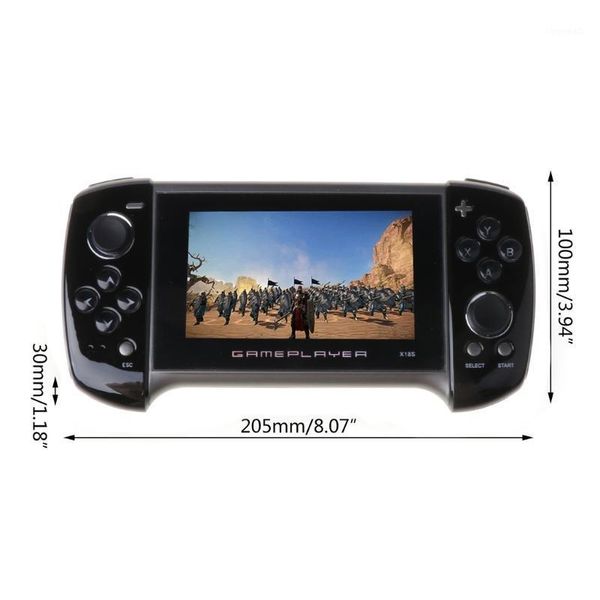 

x18plus handheld game console 4.3 inch large screen dual joystick 64-bit games1