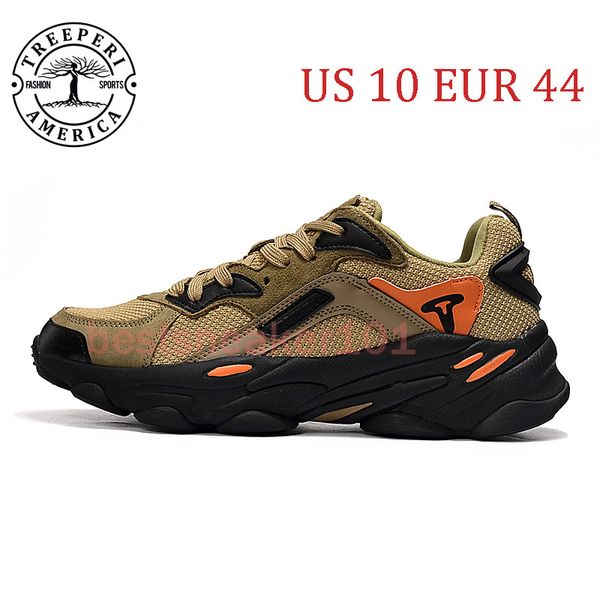 

treeperi fashion chunky 700 soft sole running shoes black olive total orange us 10 eur 44 for men trainers