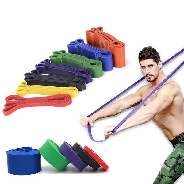 

gym rubber resistance bands yoga band elastic loop crossfit pilates fitness expander pull up strength exercise equipment