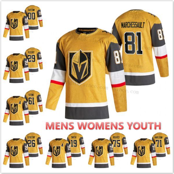 

custom men lady youth vegas golden knights karlsson reaves marc-andre fleury stone marchessault tuch engelland 3rd home away hockey jersey, Black;red