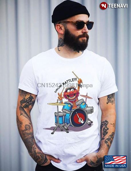 

men t shirt animal muppet drum battle tshirts sport hooded sweatshirt hoodie