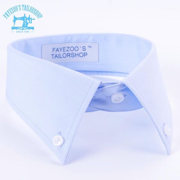 

1 - collars of made-to-measure ( mtm / custom-made ) shirt in futaji1, White;black