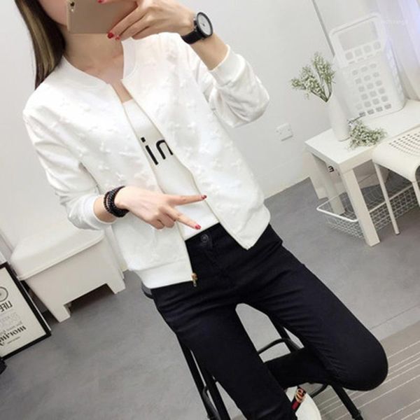 

autumn bomber jacket winter flight black bomber women jacket and women's coat ladies short cardigan1, Black;brown