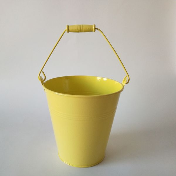 

d15xh15cm festive storage box iron buckets tin pails decor ornament for event and party birthday gift holder