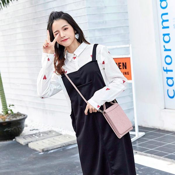 

2020 new women shoulder bag multifunctional lady purse with large capacity mobile phone bag with zero wallet