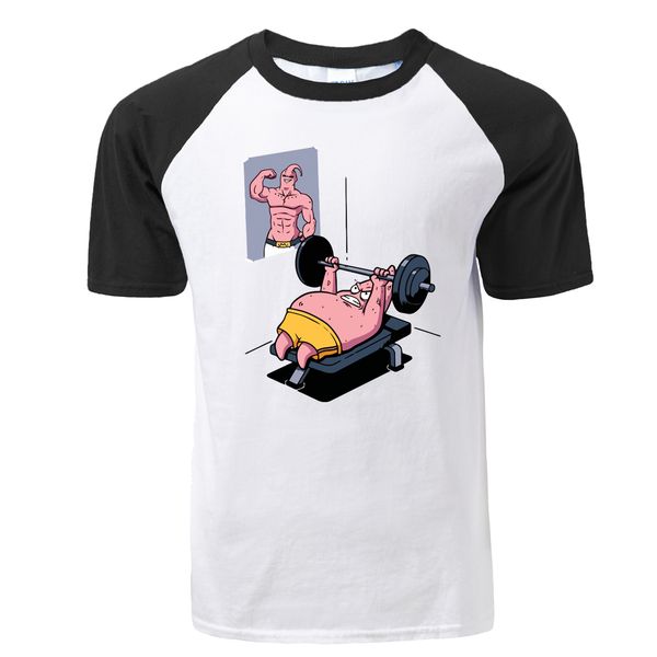 

fashion cartoon anime print raglan casual fitness summer funny hip hop tees harajuku streetwear hooded sweatshirt hoodie men t shirt