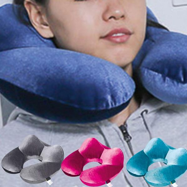 

pillow 1*u shaped travel neck support head rest airplane cushion supplies home durable candy colors