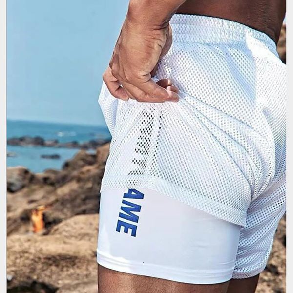 

men's 2020 casual jogger mens sweat fitness man workout cotton shorts, White;black