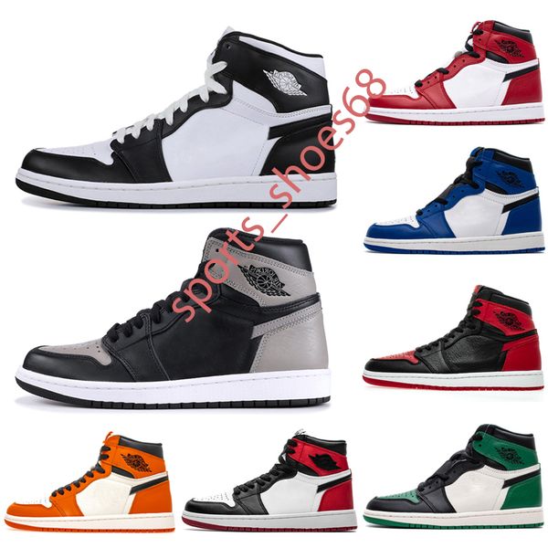 

2021 new basketball shoes 1s mens obsidian unc twist travis scotts turbo green chicago sport trainers sneakers size 36-47, White;red