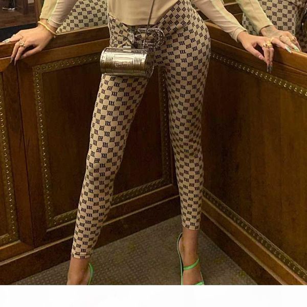 

women leggings misbhv 2020 summer fashion trousers letter print elastic pants long polyester hip hop ruched gothic legging, Black