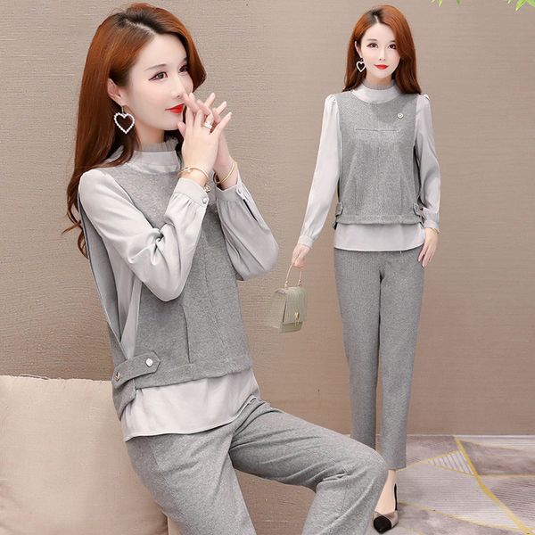 

3 female buisness combinaison pantalon soiree ladies suit femme gjfr, White;black