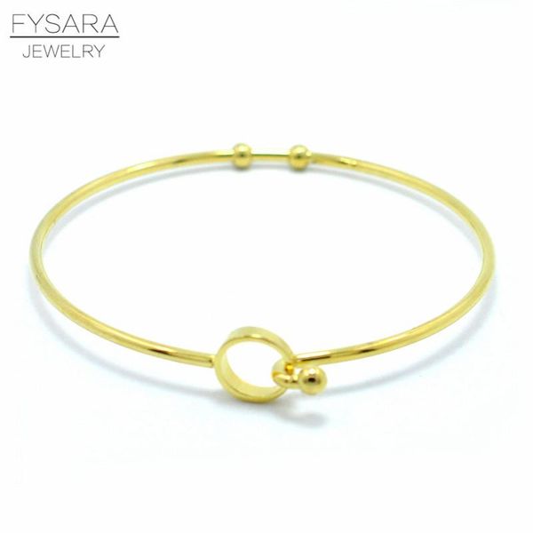 

fysara 3 цвета круглый кабель провода браслеты расширяемый браслеты для женщин мужчины простой шарм нержавеющей стали манжета браслеты bbyhp, Black