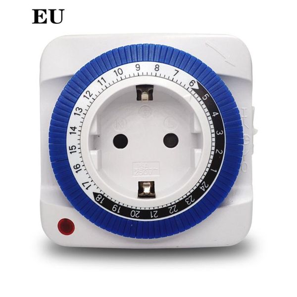 

24 hours eu plug smart timer switch socket washing machine heater timing automatic power off household intelligent timing tools