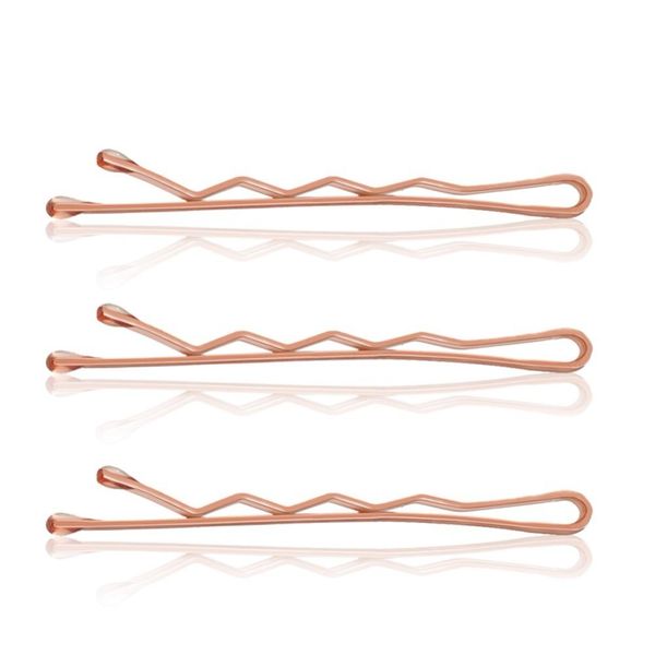 

24pcs 5cm painted metal hair clip for hair accessories styling decoration tools headwear basis bobby clip gold,silver,rose gold qylnwt, Black;brown