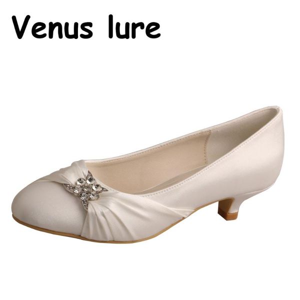 

women's shoes heels low pumps round toe womens evening shoes low heel, Black