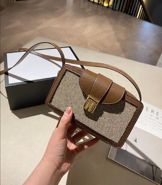 

21 new fashion diagonal shoulder bag ladies trendy canvas handbag designer premium texture coin bag wf2102052