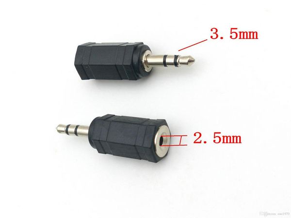 Connettore adattatore stereo da 100 pezzi da 3,5 mm maschio a jack femmina da 2,5 mm