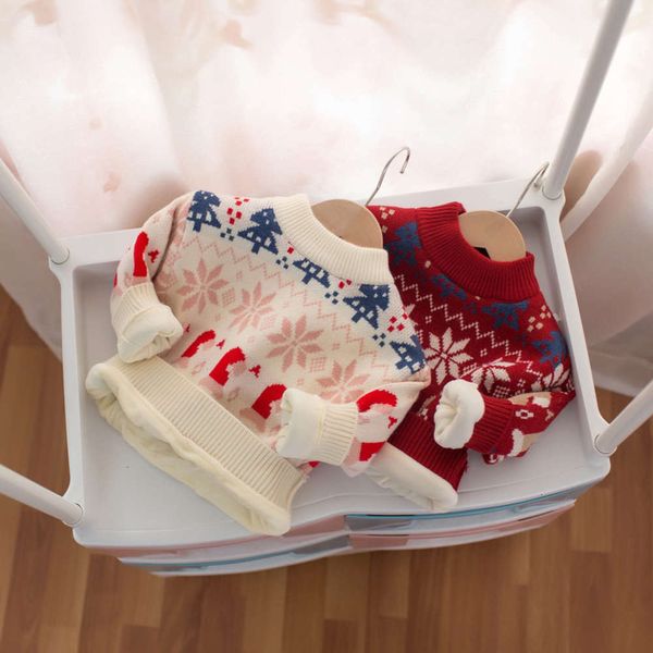 

2020 winter sweater girls' plush mmtkids and thickened christmas children's y452, Blue