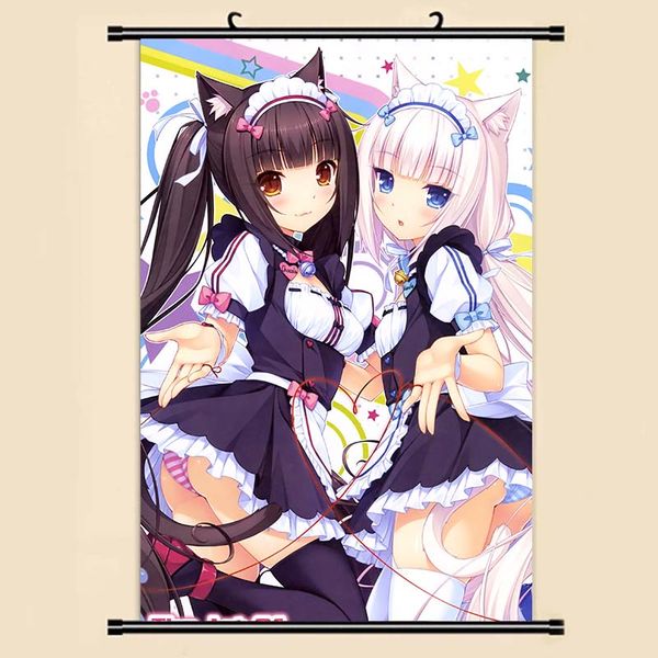 

anime manga neko para chocola&vanilla wall scroll painting 40x60 picture wallpaper stickers poster 001