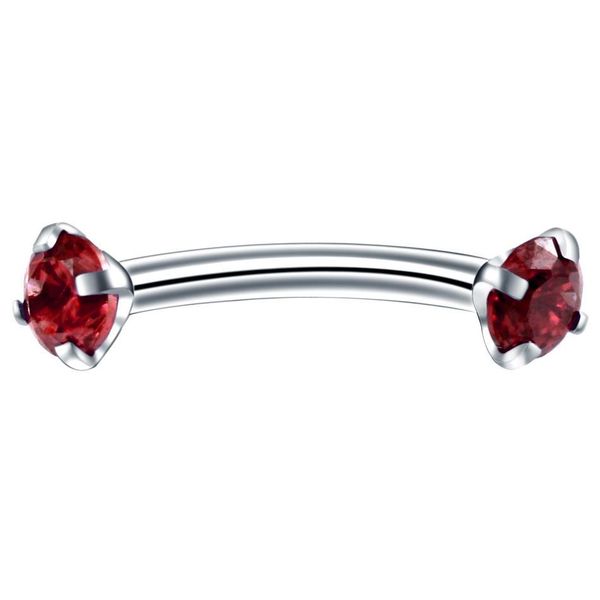 

1pc surgical steel curved barbell colorful crystal zircon eyebrow ring piercing barbell lip ring snug daith helix rook earring q jlljpy, Silver