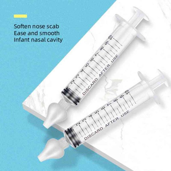 

2 pcs needle tube baby care nasal aspirator cleaner 10ml baby rhinitis nasal washer aspirator
