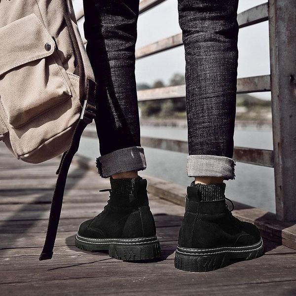 

boots zapatillas cuero sale man sports spring outdoor sneaker shoes footwear causal loafers shoe mens black casuales leather hombre