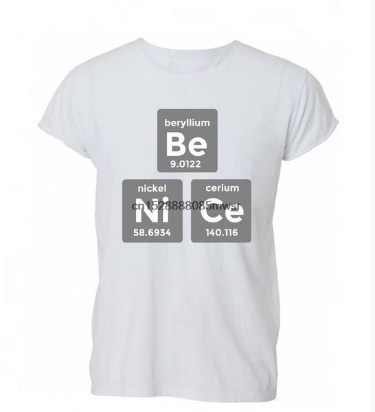 

2020 summer fashion men be nice funny nerd science chemistry elements geek mens gi hoodie designers t shirts sweatshirt