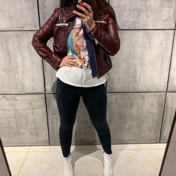 

genuine leather ladies jacket women real leather jacket1, Black