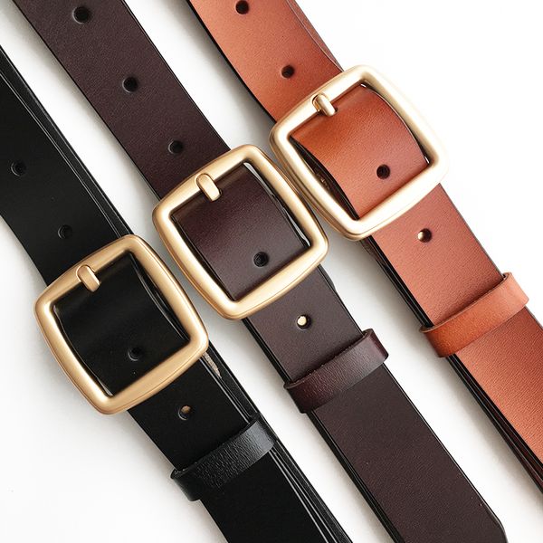 

женская кожа простой и универсальный, корейский чистый коровьей тонкий ремень декоративные брюки джинсы студент тенденция, Black;brown