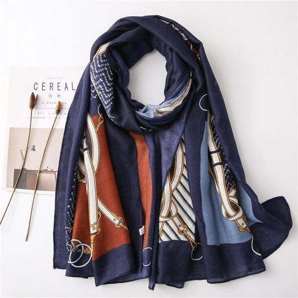 

scarves 2021 fashion print scarf women long shawl design and shawls muslim hijabs1, Blue;gray