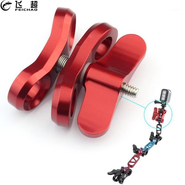 

lighting & studio accessories cnc diving ball butterfly clip arm clamp lights mount aluminum for hero 8 7 6 5 4 3 dji osom action camera acc