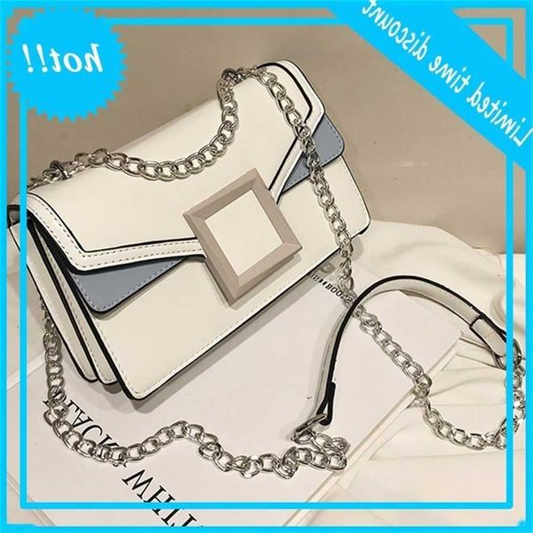 

small patchwork chain pu leather women messenger crossbody 2020 new handbags ladies designer shoulder bags female purses y0za
