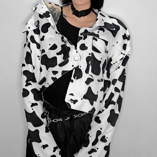 

casual ladies jackets button long sleeve animals print denim open front jacket overcoat causal windbreaker basic jacket coat, Black;brown
