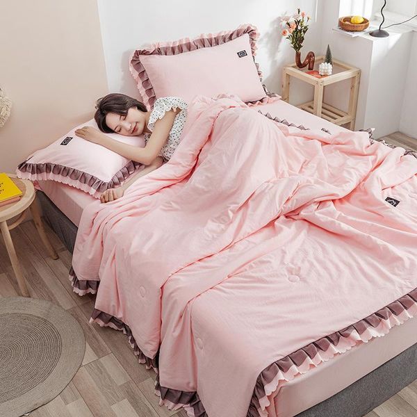 

embroidered washed cotton summer quilt air conditioner double summer1